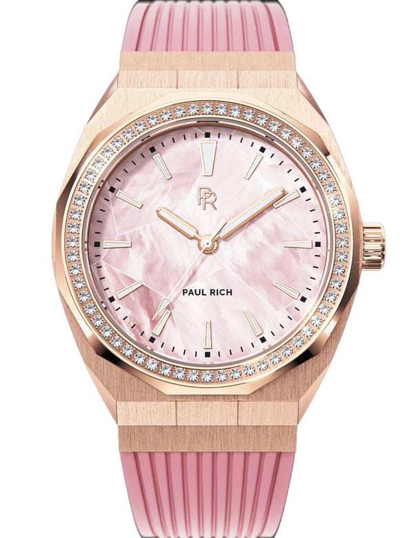 Paul Rich Heart Of The Ocean Quartz PR-45273 38mm 5 ATM Pink Dial Women's Watch