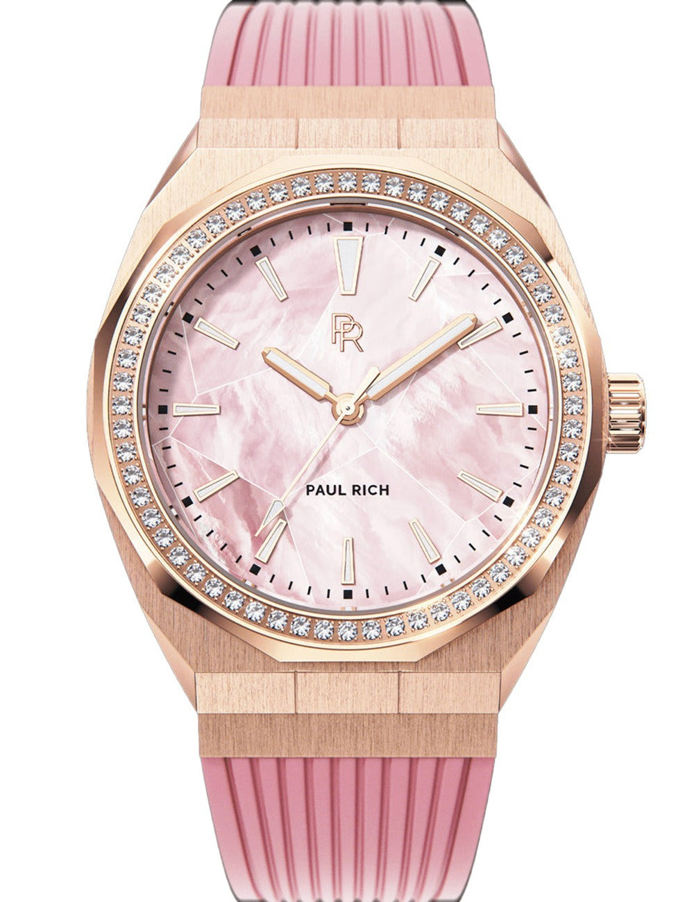 Paul Rich Heart Of The Ocean Quartz PR-45273 38mm 5 ATM Pink Dial Women's Watch