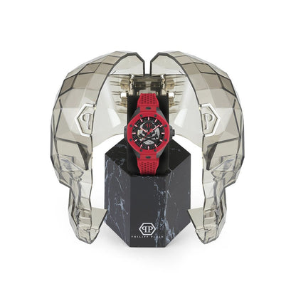 Philipp Plein Skeleton Royal Red men's watch with skeleton dial