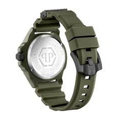 Philipp Plein The $kull Ecoceramic Quartz 44mm Green Men's Watch