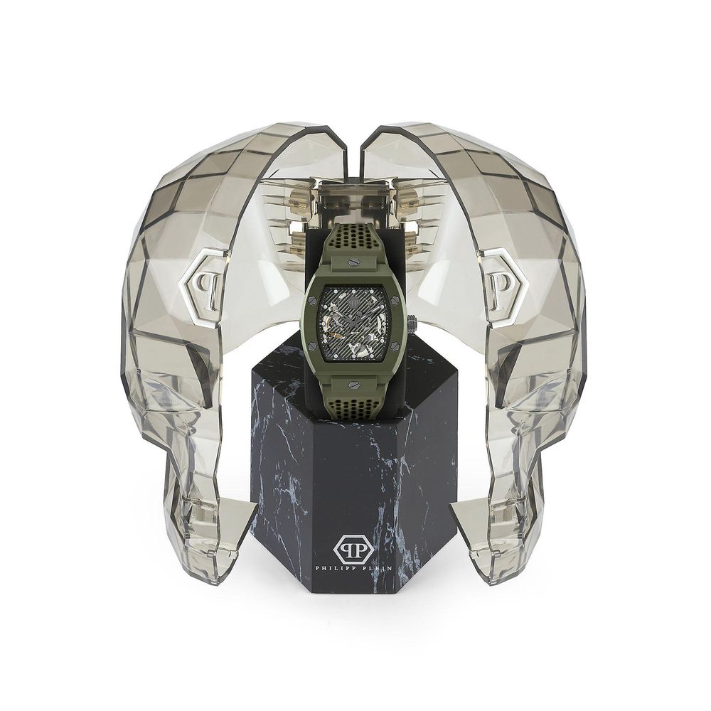 Philipp Plein Skeleton Ecoceramic men's watch with skeleton dial