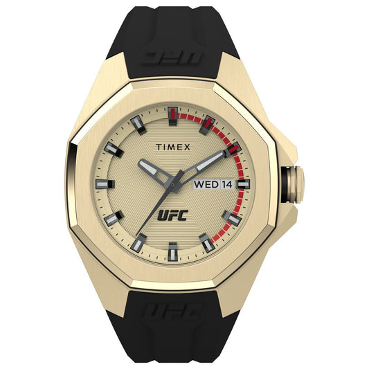 Timex UFC Pro TW2V57100 men's watch with gold dial