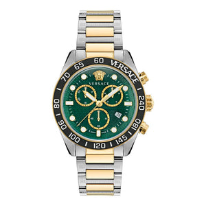 Versace Greca Dome Chrono VE6K00423 men's watch with green dial