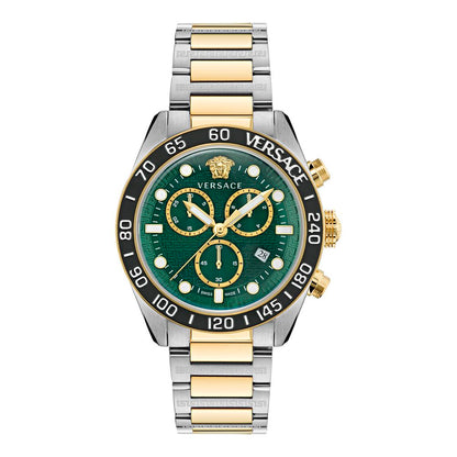 Versace Greca Dome Chrono VE6K00423 men's watch with green dial