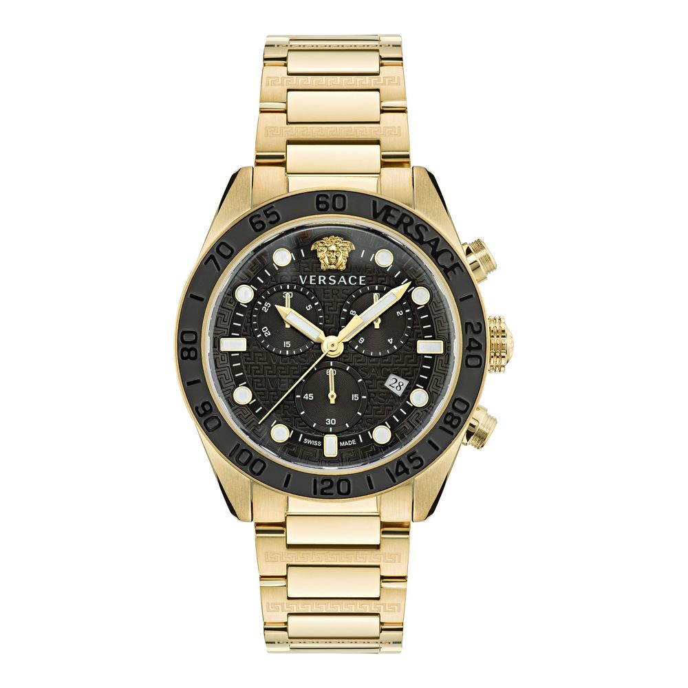 Versace Greca Dome Chrono VE6K00523 men's watch with black dial