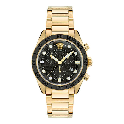 Versace Greca Dome Chrono VE6K00523 men's watch with black dial