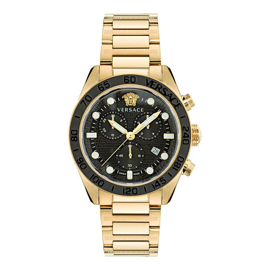 Versace Greca Dome Chrono VE6K00523 men's watch with black dial
