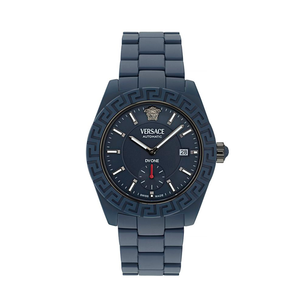 Versace DV One Gent Blue Ceramic men's watch with automatic movement