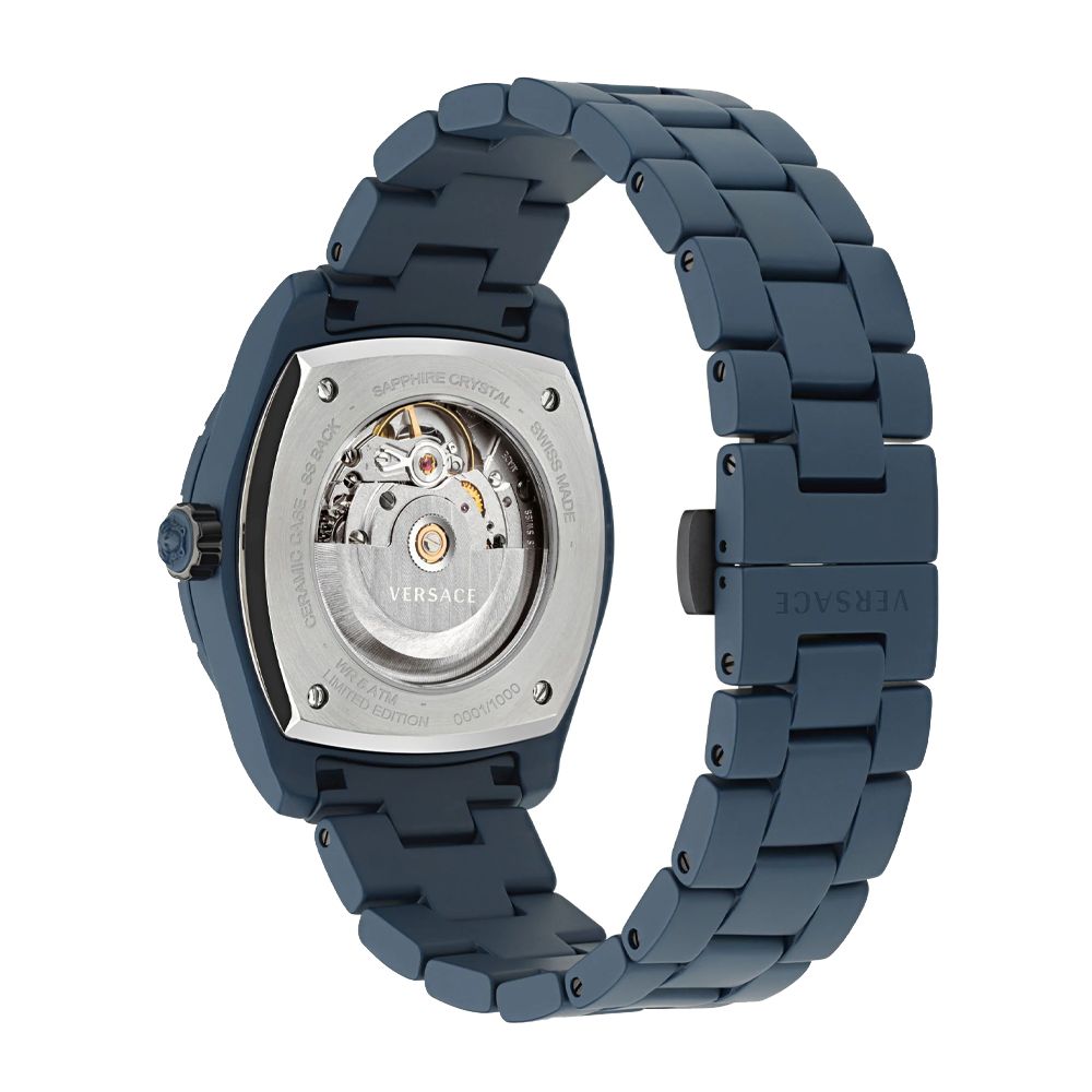 Versace DV One Gent Blue Ceramic men's watch with blue ceramic case