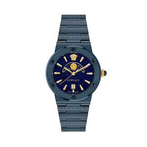 Versace Greca Logo Moonphase VE7G00423 unisex watch with blue dial
