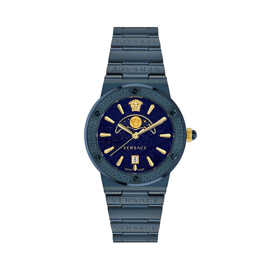Versace Greca Logo Moonphase VE7G00423 unisex watch with blue dial