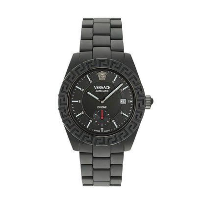 Versace DV One Gent Black Ceramic men's watch with automatic movement