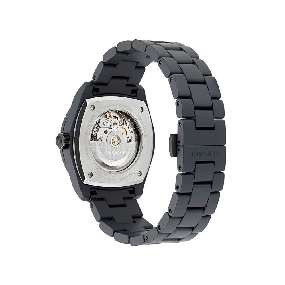 Versace DV One Gent Black Ceramic men's watch with black ceramic case