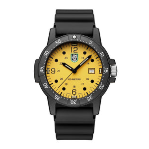 Luminox Sea Bass 2000 men's watch with yellow dial