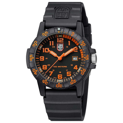 Luminox Leatherback Sea Turtle Orange men's watch with Swiss quartz
