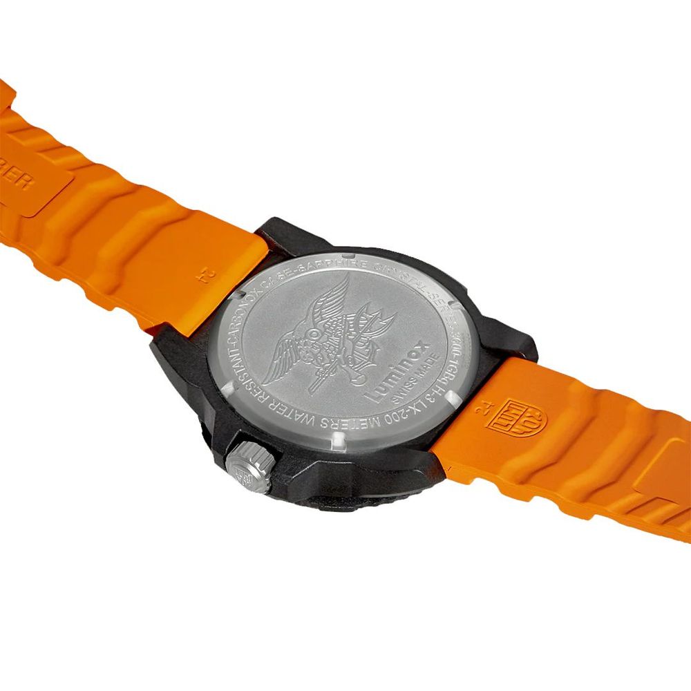 Luminox Navy SEAL 3600 Blue Orange men's watch with Navy SEAL design