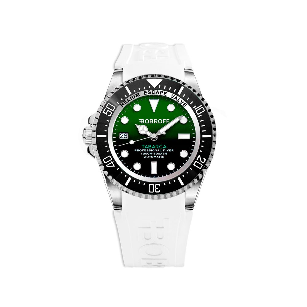 Bobroff Tabarca Auto 1000m men's watch with green dial