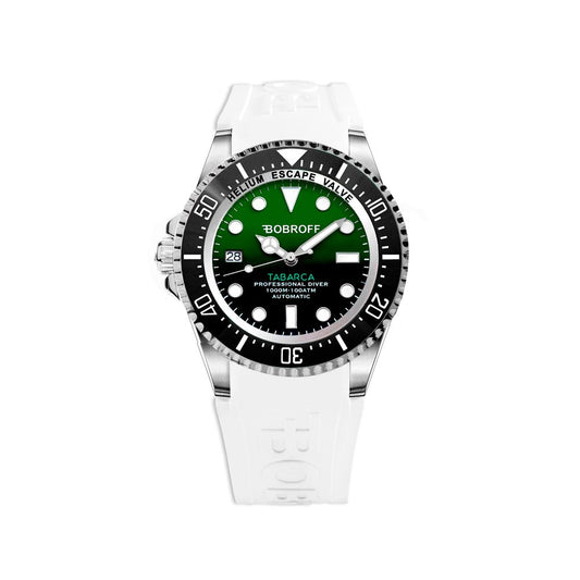 Bobroff Tabarca Auto 1000m men's watch with green dial