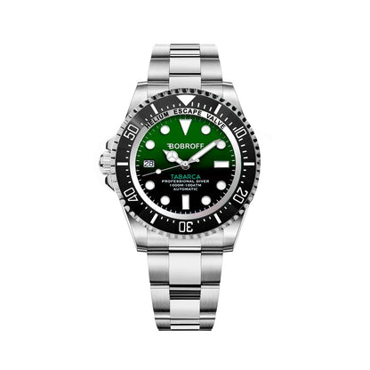 Bobroff Tabarca Auto 1000m Green Diver Men's Watch