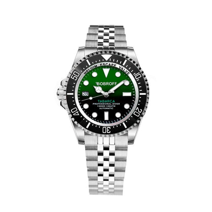 Bobroff Tabarca Pro Diver Auto 1000m Green Men's Watch