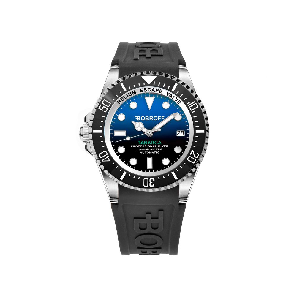Bobroff Tabarca Auto 1000m men's watch with blue dial