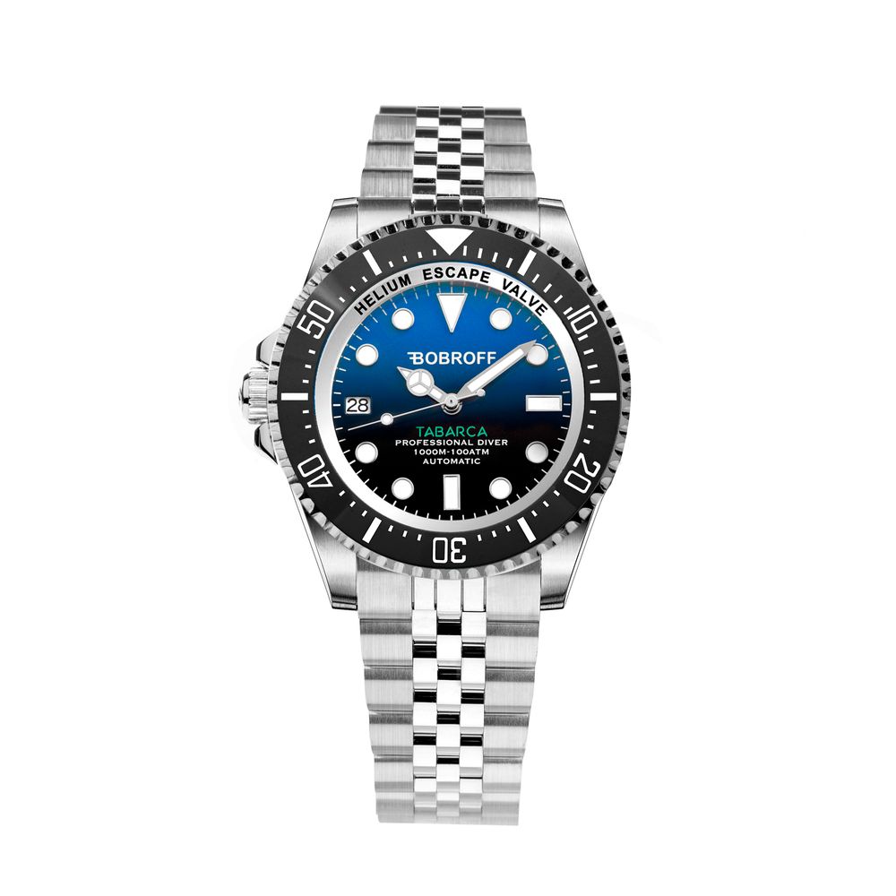 Bobroff Tabarca Auto 1000m Blue Steel men's watch with automatic
