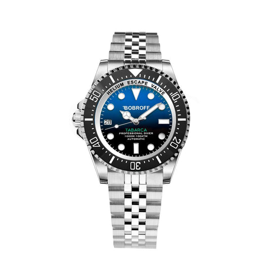 Bobroff Tabarca Auto 1000m Blue Steel men's watch with automatic