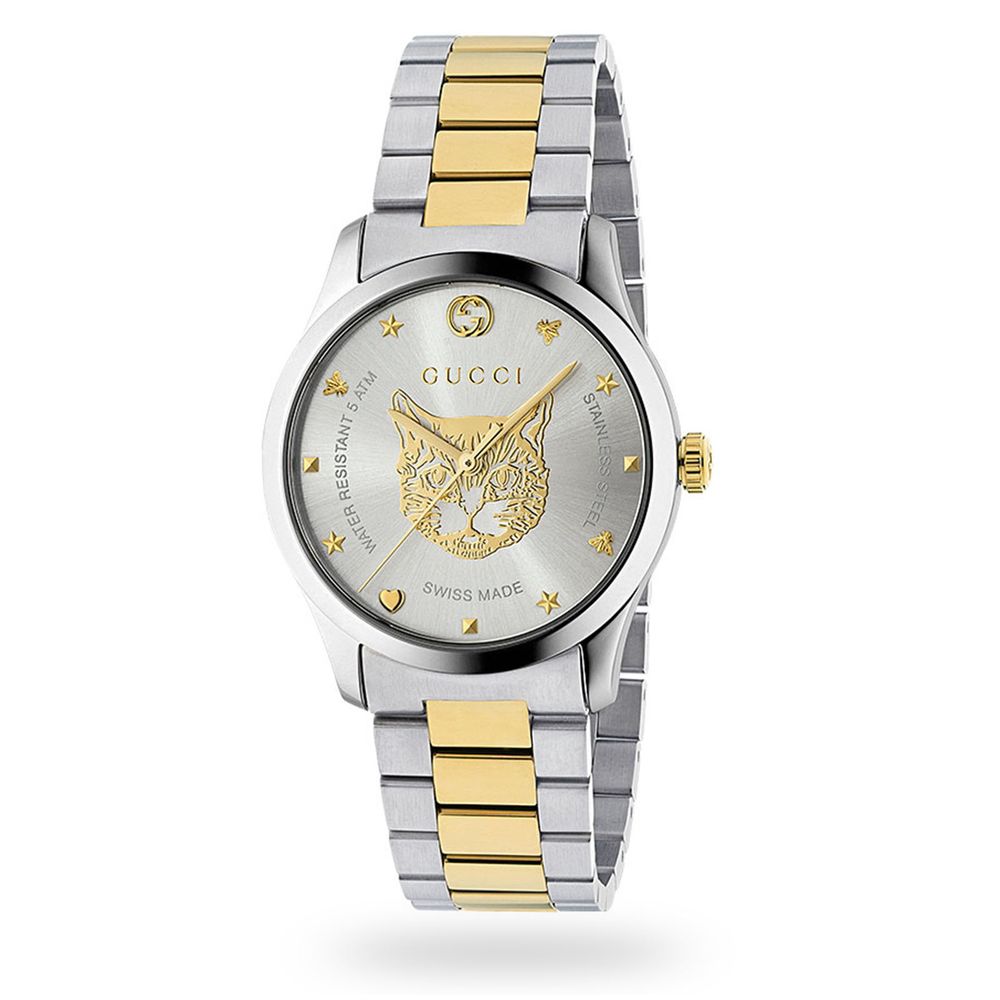 Gucci G-Timeless YA1264074 unisex watch with silver dial