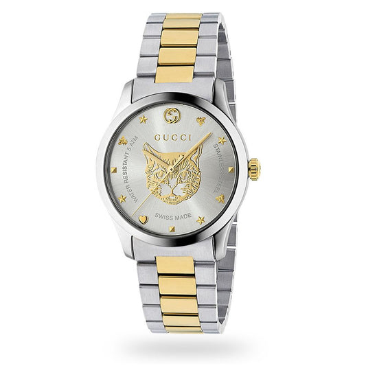 Gucci G-Timeless YA1264074 unisex watch with silver dial