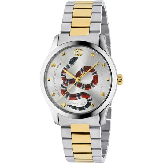 Gucci G-Timeless YA1264075 unisex watch with silver dial