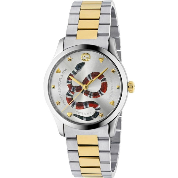 Gucci G-Timeless YA1264075 38 mm Silver Dial Unisex Watch