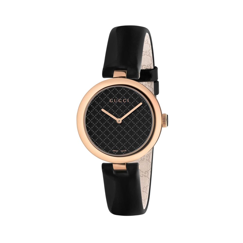 Gucci Diamantissima YA141401 men's watch with black dial