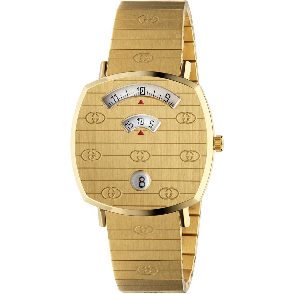 Gucci Grip YA157403 men's watch with gold dial