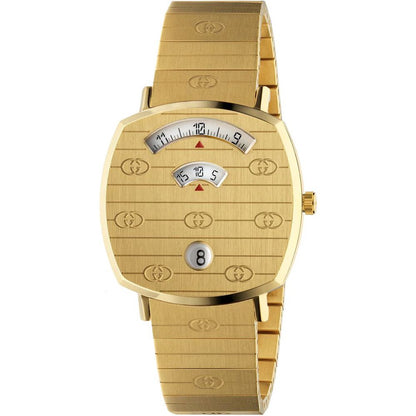 Gucci Grip YA157403 men's watch with gold dial