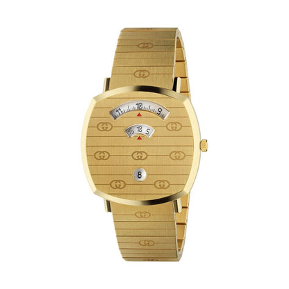 Gucci Grip men's watch with gold dial