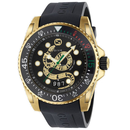 Gucci Dive YA136219 men's watch with black dial