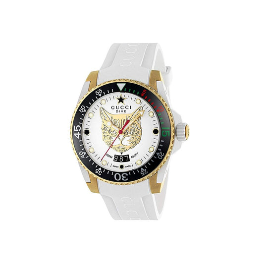 Gucci Dive YA136322 unisex watch with white dial