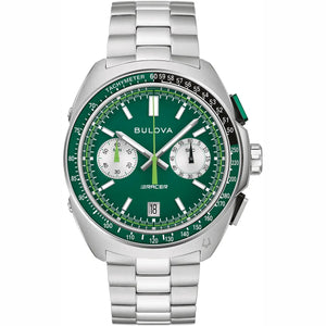 Bulova Stainless Steel Green Dial 42mm 98B468 Men's Watch