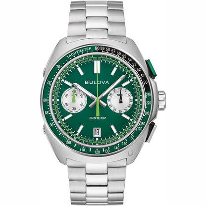 Bulova Stainless Steel Green Dial 42mm 98B468 Men's Watch