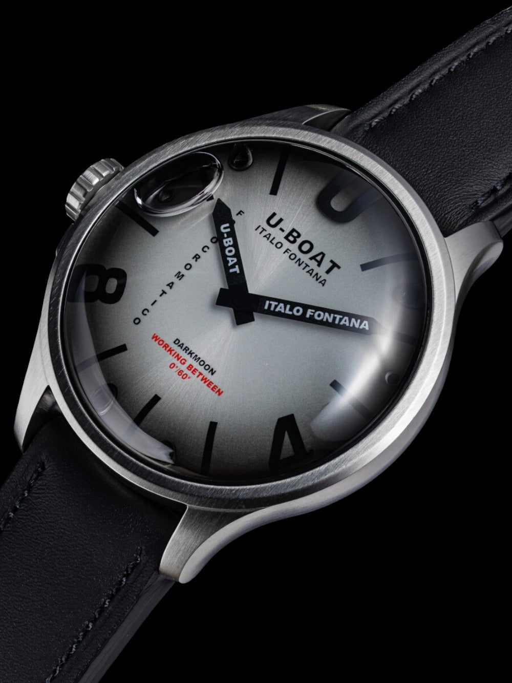 U-Boat Darkmoon Kama Quartz 3338 47mm 5 ATM Grey Dial Men's Watch