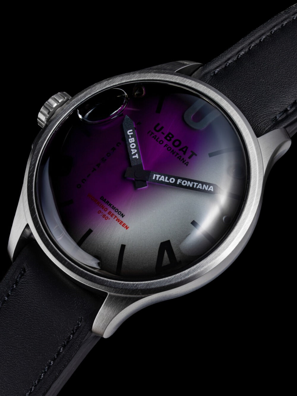 U-Boat Darkmoon Kama Quartz 3338 47mm 5 ATM Grey Dial Men's Watch