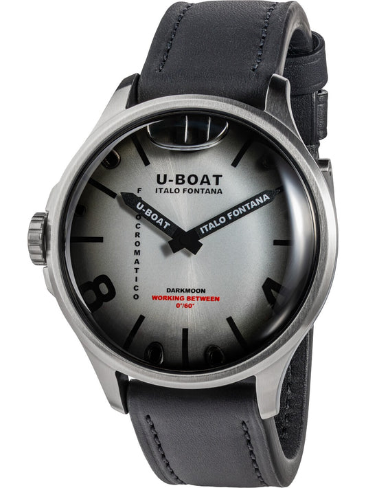 U-Boat Darkmoon Kama Quartz 3338 47mm 5 ATM Grey Dial Men's Watch