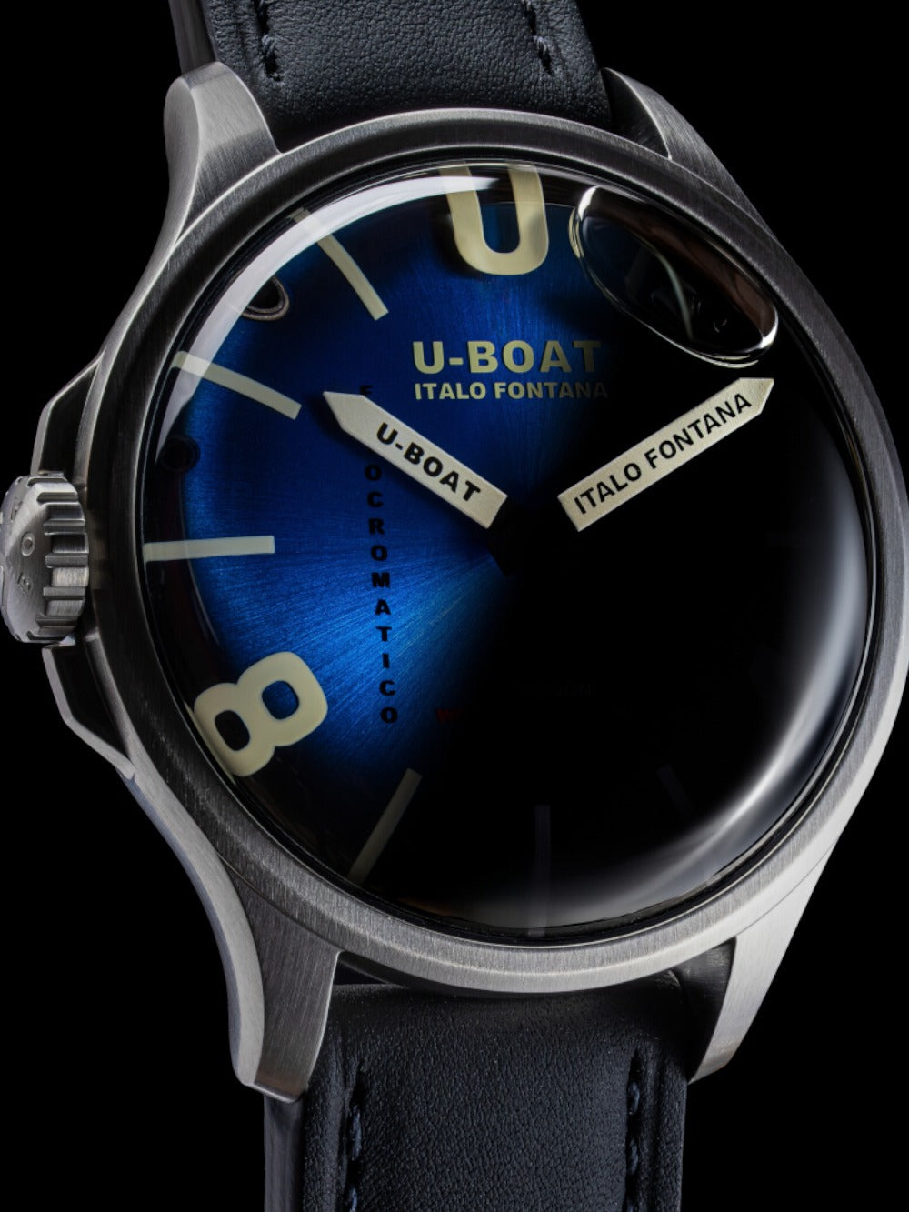 U-Boat Darkmoon Kama Quartz 3340 47mm 5 ATM Blue Dial Men's Watch
