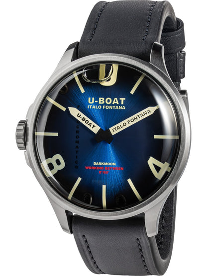 U-Boat Darkmoon Kama Quartz 3340 47mm 5 ATM Blue Dial Men's Watch