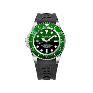 Bobroff Tabarca Automatic 1000m Green men's watch with automatic