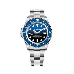 Bobroff Tabarca Auto 1000m Blue Diver men's watch with automatic