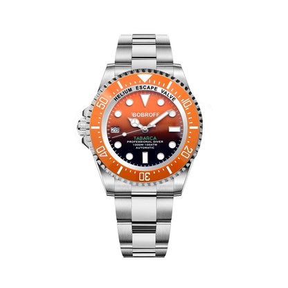 Bobroff Tabarca Pro Diver Auto 1000m Orange Men's Watch