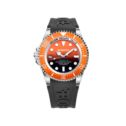 Bobroff Tabarca Automatic 1000m Orange Men's Watch