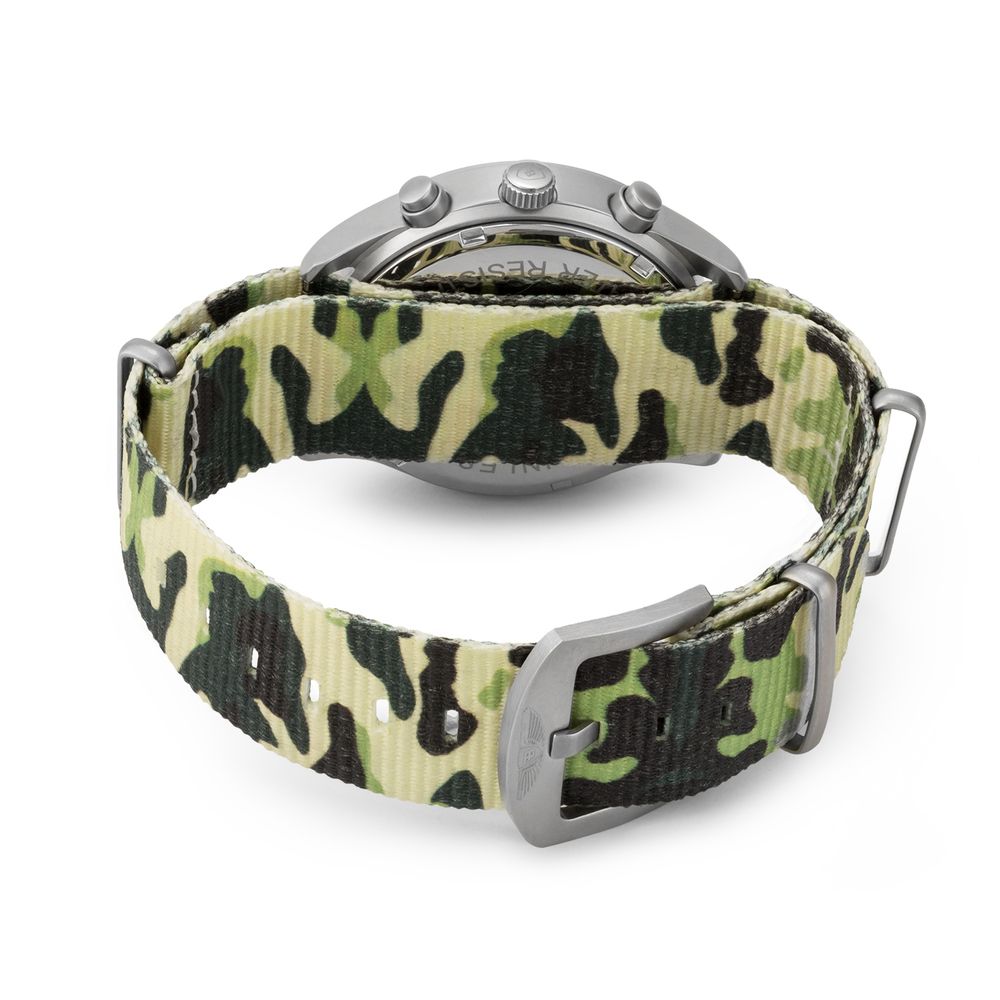 Bobroff Chronograph Camouflage Dial men's watch with quartz movement
