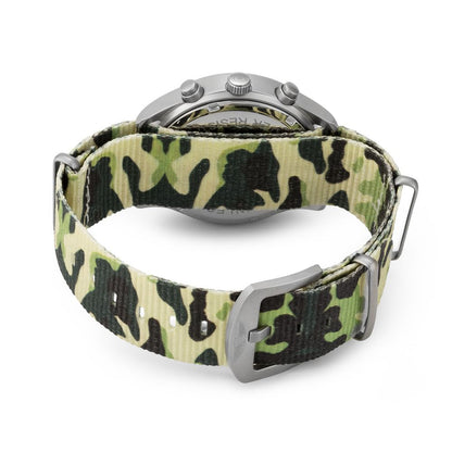 Bobroff Chronograph Camouflage Dial men's watch with quartz movement